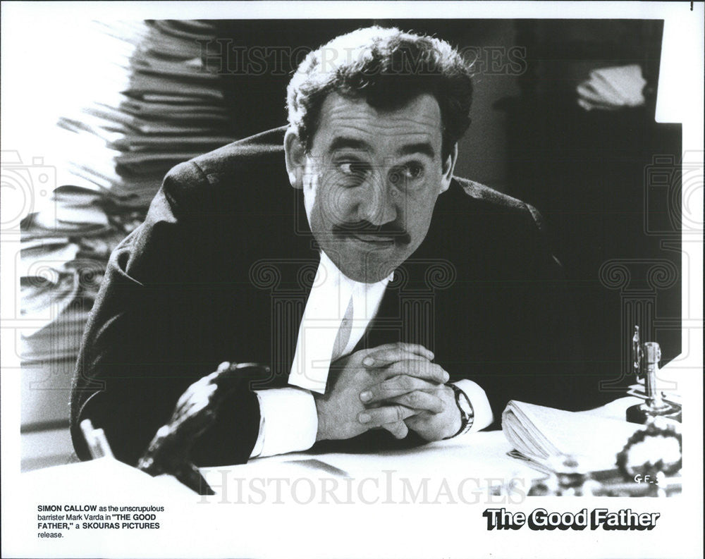 Press Photo Simon Callow Actor Good Father - Historic Images