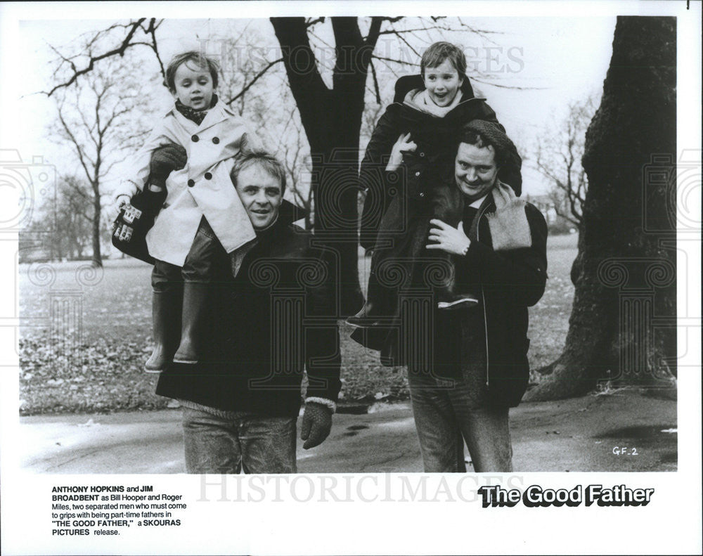 Press Photo Anthony Hopkins Jim Broadbent Actors Good Father - Historic Images