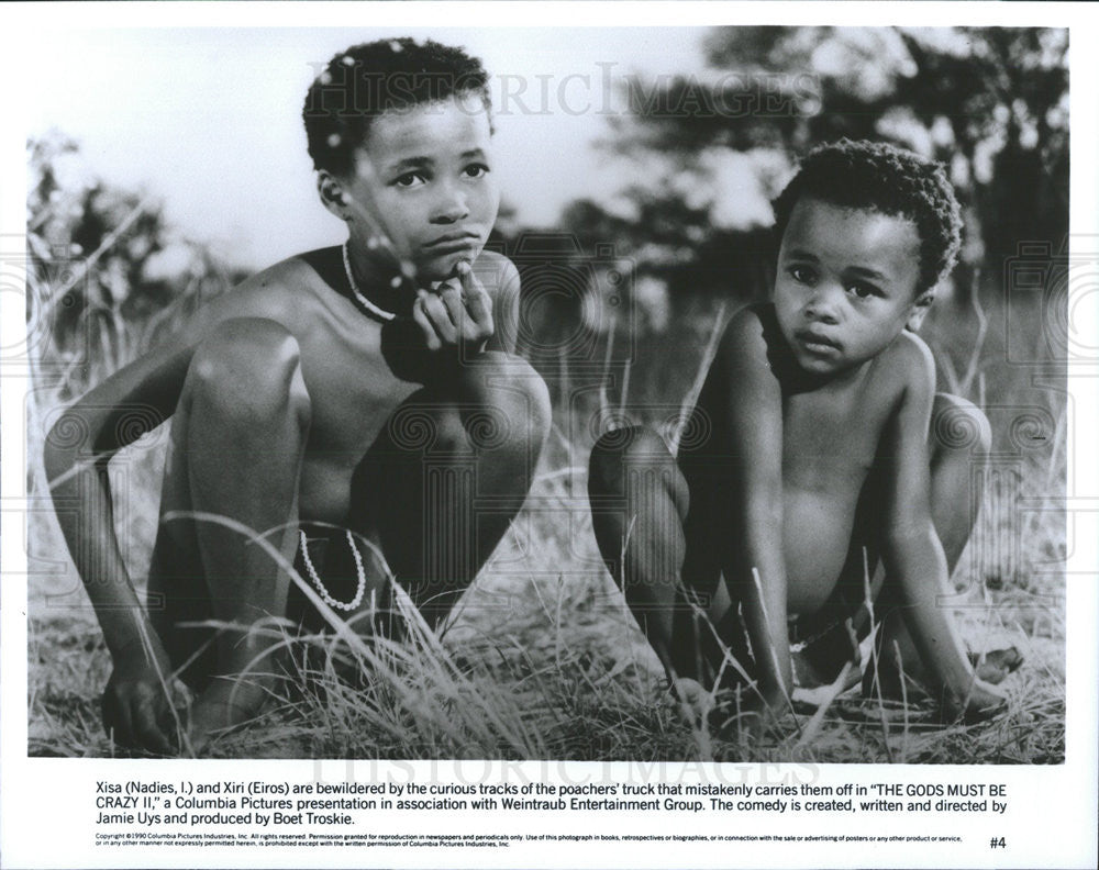 1990 Press Photo Nadies Eiros Actors Gods Must Be Crazy II - Historic Images