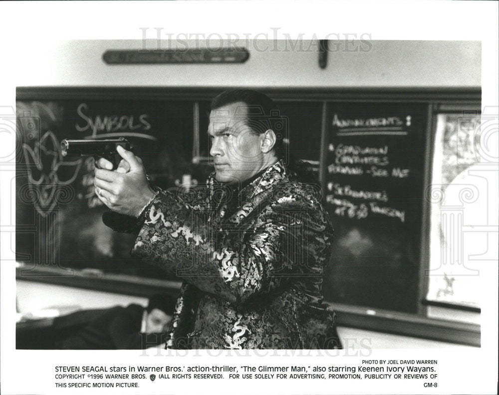 1996 Press Photo The Glimmer Man Steven Seagal Keenen Ivory Wayans Action Movie - Historic Images