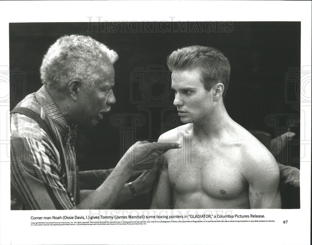 1992 Press Photo Ossie Davis James Marshall Actors Gladiator - Historic Images