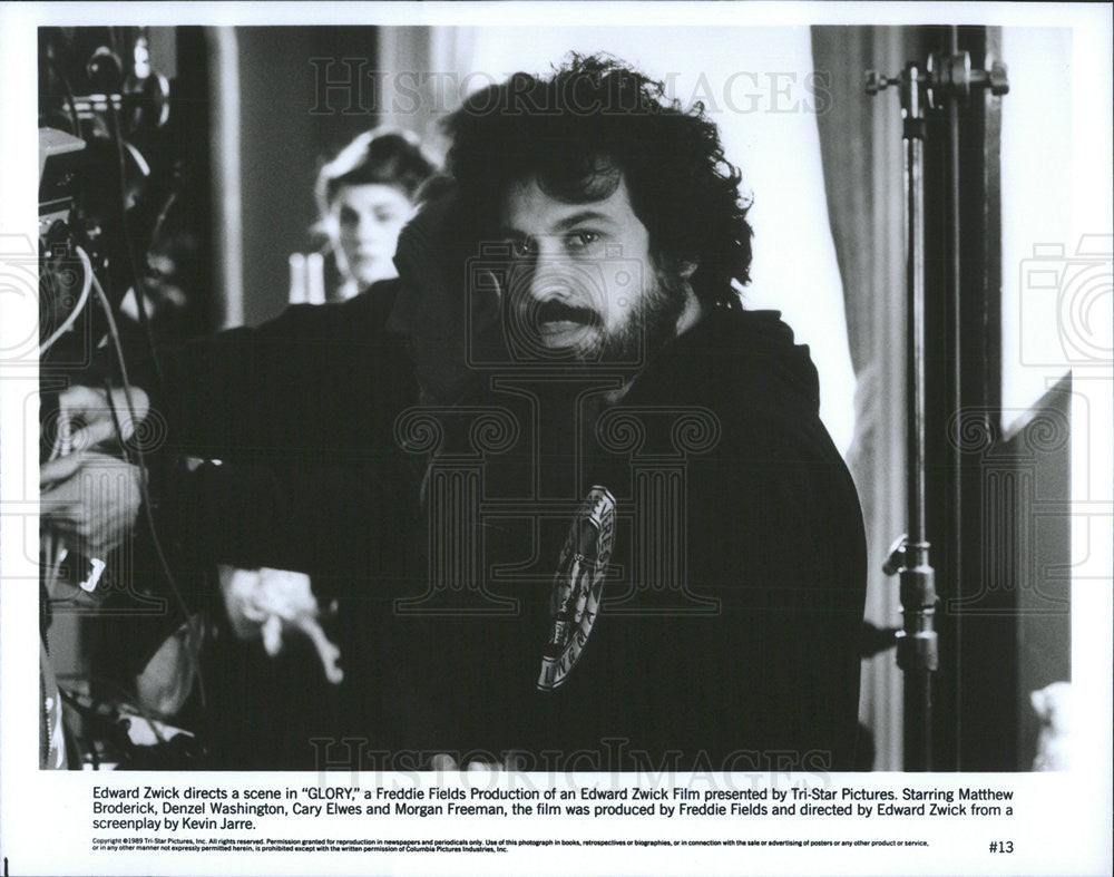 1989 Press Photo Edward Zwick Director Glory - Historic Images