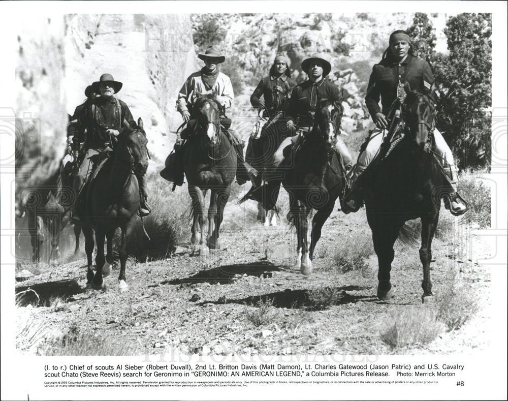 1993 Press Photo Robert Duvall, Matt Damon, Jason Patric &amp; Steve Reevis - Historic Images