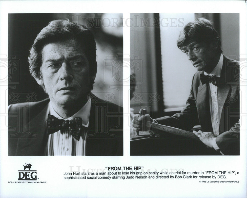 1986 Press Photo John Hurt stars in &quot;From The Hip&quot; - Historic Images