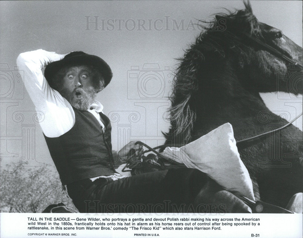 1979 Press Photo Gene Wilder Stars In The Frisco Kid - Historic Images