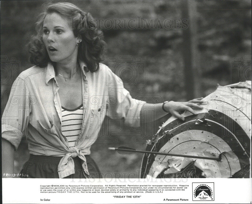 1980 Press Photo Jeannie Taylor Actress Friday 13th - Historic Images