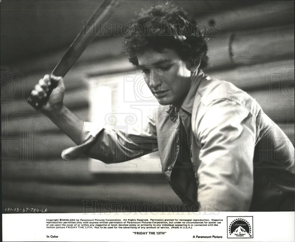 1980 Press Photo Harry Crosby Actor Friday 13th Slasher Horror Film Movie - Historic Images