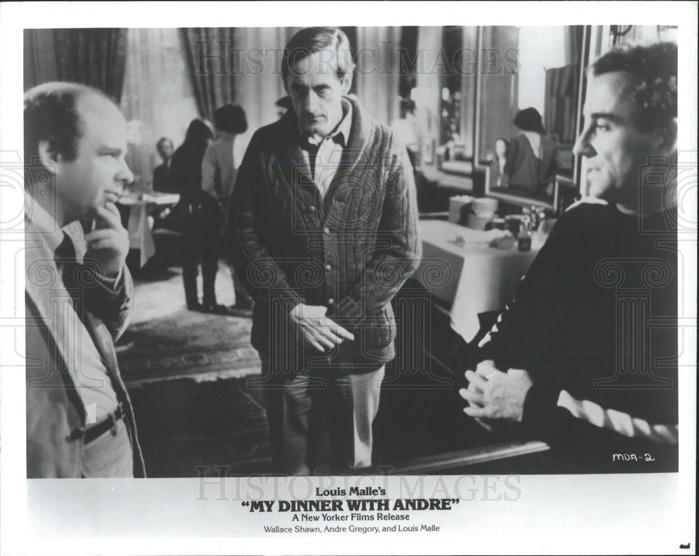 Press Photo Wallace Shawn Andre Gregory Louis Malle Actors My Dinner Andre - Historic Images