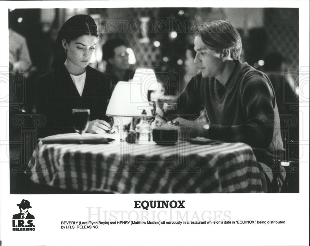 Press Photo Lara Flynn Boyle &amp; Matthew Modine Star In &quot;Equinox&quot; - Historic Images