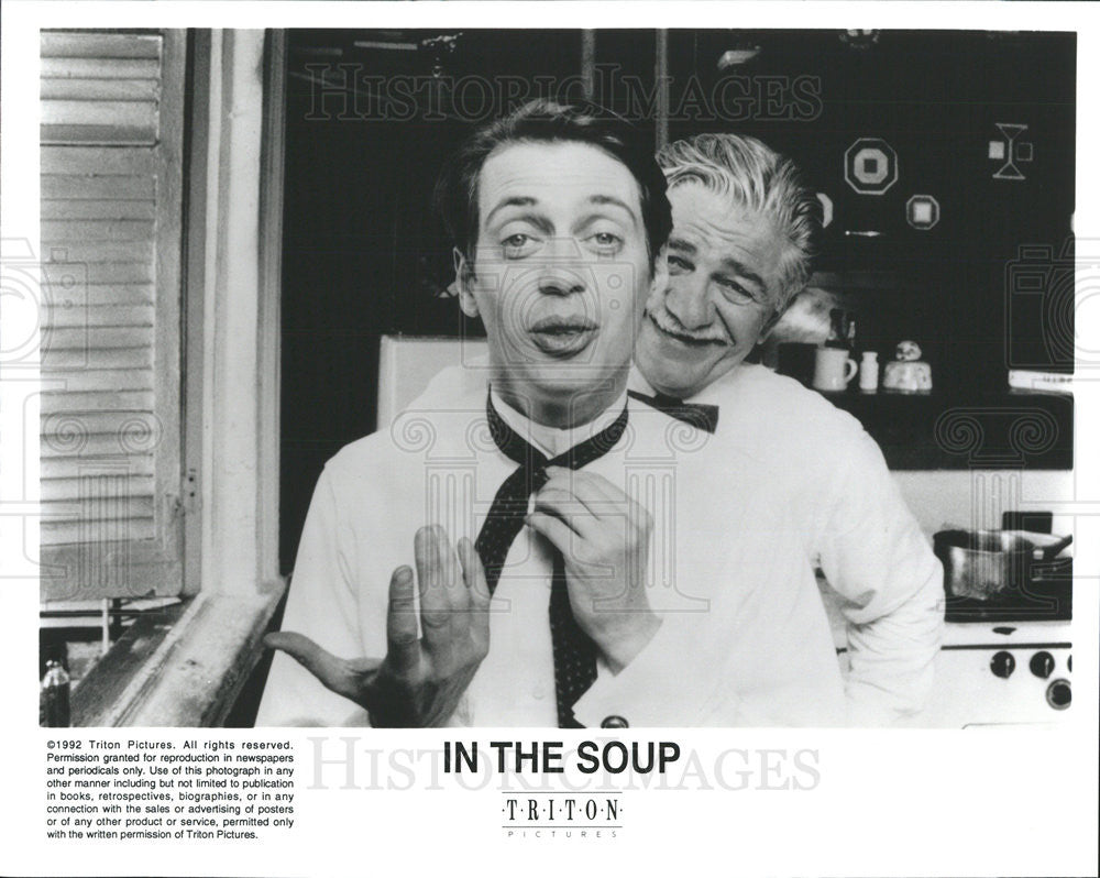 1992 Press Photo Steve Buscemi Seymour Cassel Actors In Soup