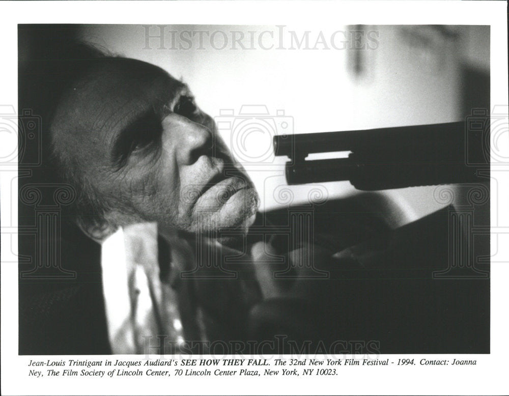 1994 Press Photo Jean-Louis Trintigant Actor See How They Fall - Historic Images