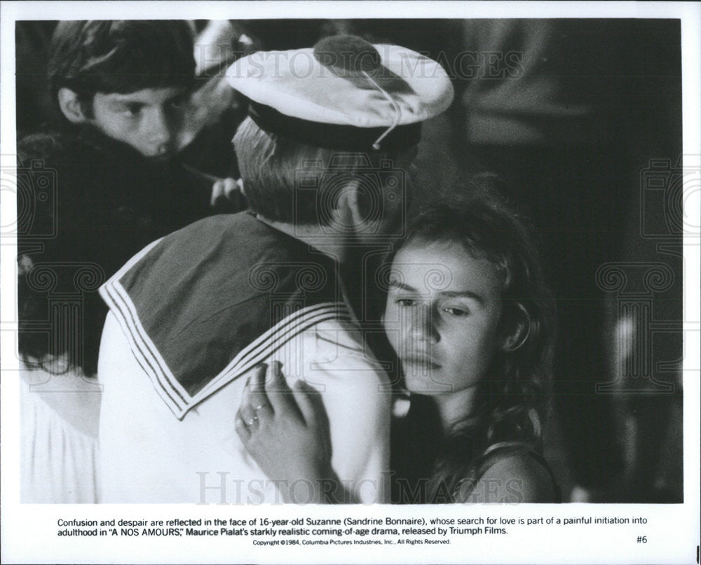 1984 Press Photo Sandrine Bonnaire Actress Nos Amours - Historic Images