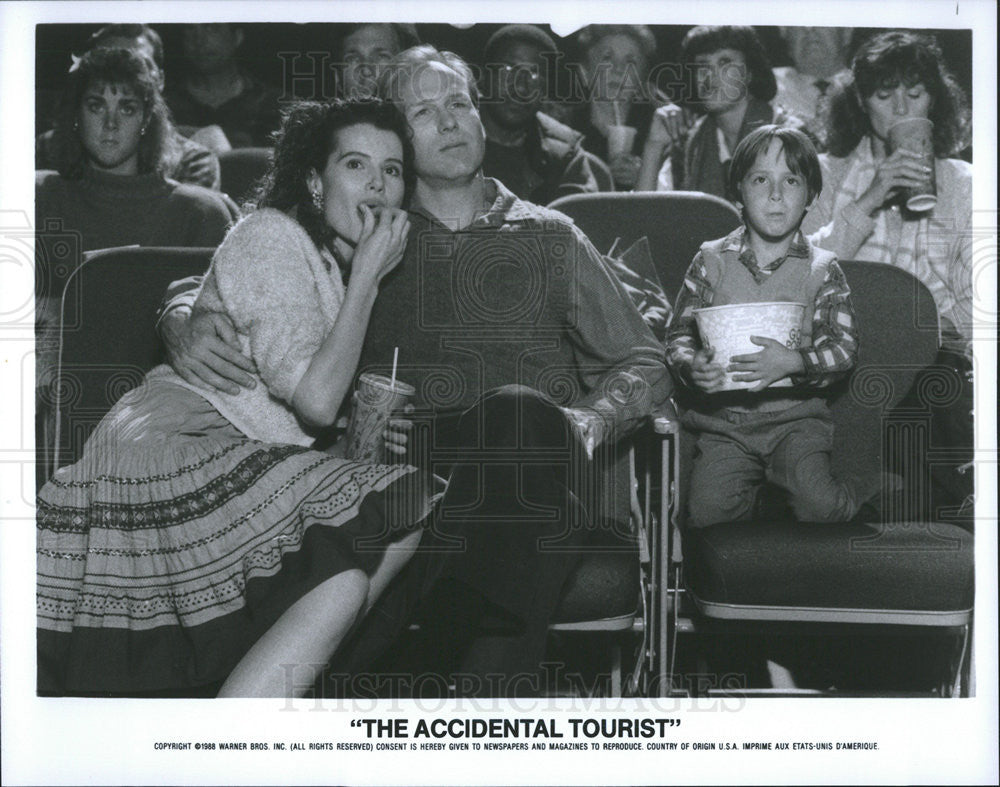 1988 Press Photo Geena Davis Actress William Hurt Actor Accidental Tourist Film - Historic Images