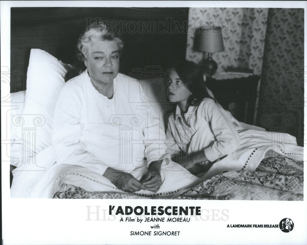 1978 Press Photo Simone Signoret Actress Laetitia Chauveau L&#39;Adolescente Film - Historic Images