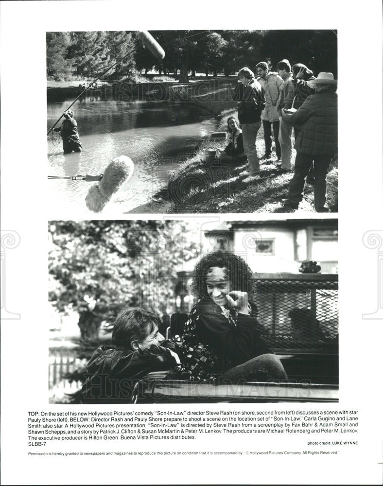 Stević Ras Son-In-Law director Steve Rash and star Pauly Shore 1993 vintage promo ...