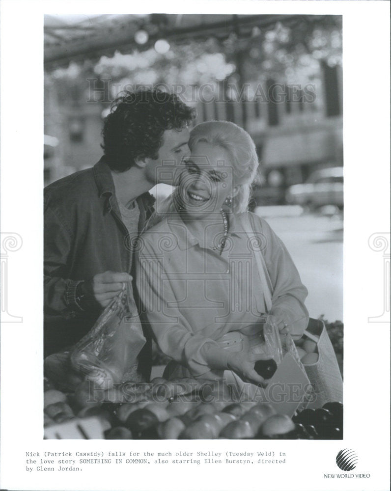 1986 Press Photo Patrick Cassidy Actor Tuesday Weld Actress Something In Common - Historic Images