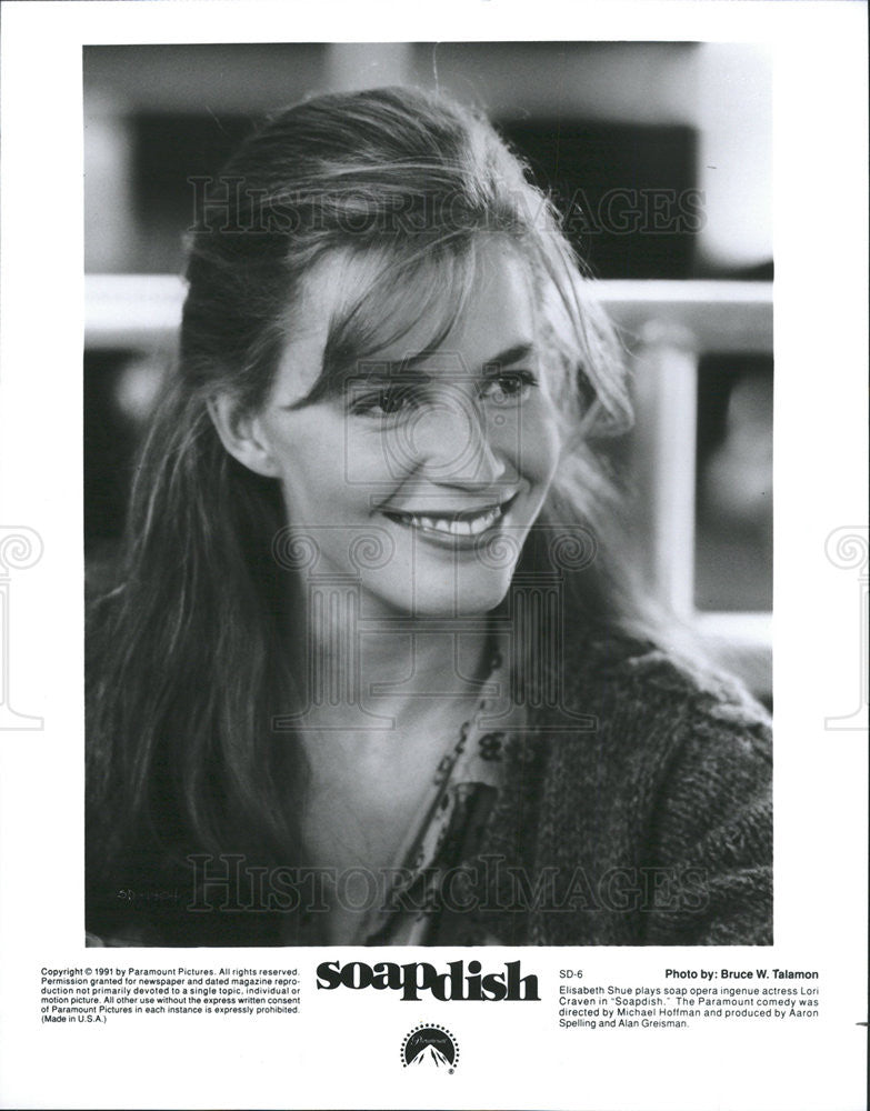 1991 Press Photo Elisabeth Shue Actress Soapdish - Historic Images