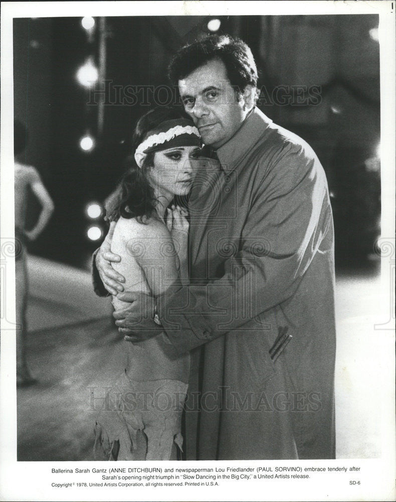 1978 Press Photo Anne Ditchburn, Paul Sorvino in &quot;Slow Dancing in the Big City&quot; - Historic Images