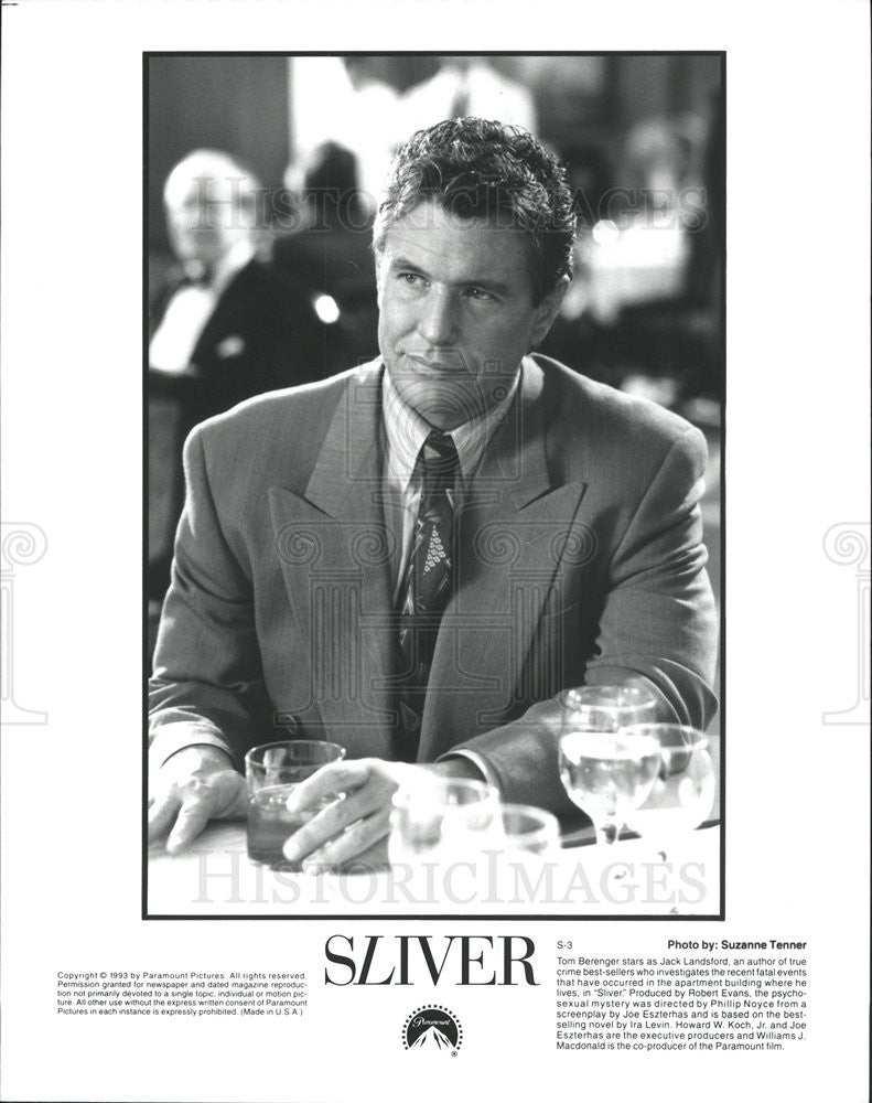 1993 Press Photo Tom Berenger stars in &quot;Sliver&quot; - Historic Images