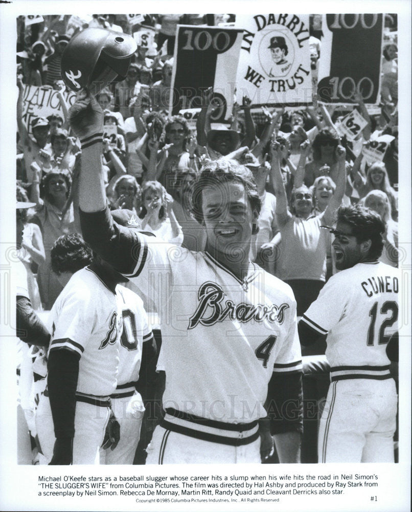 1985 Press Photo Michael O&#39;Keefe stars in &quot;The Sluggers Wife&quot; - Historic Images