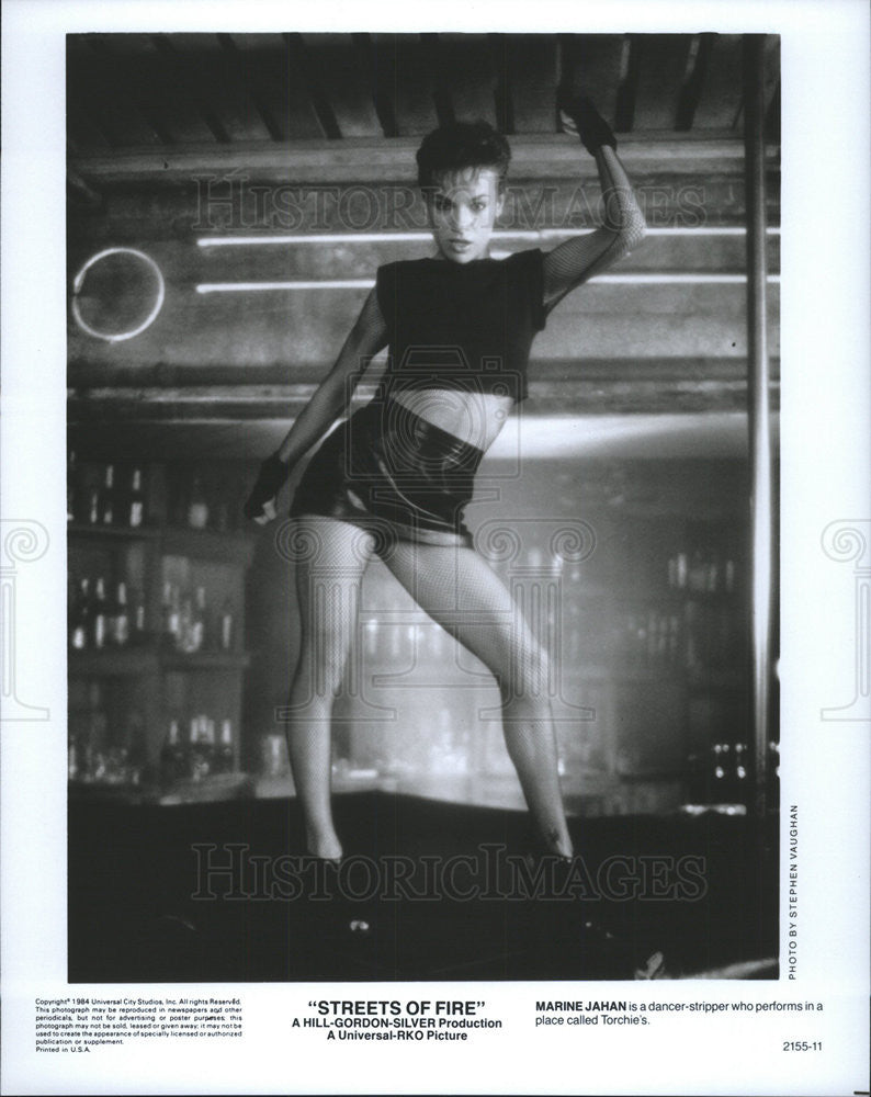 1984 Press Photo Marine Jahan stars in&quot;Street Of Fire&quot; - Historic Images