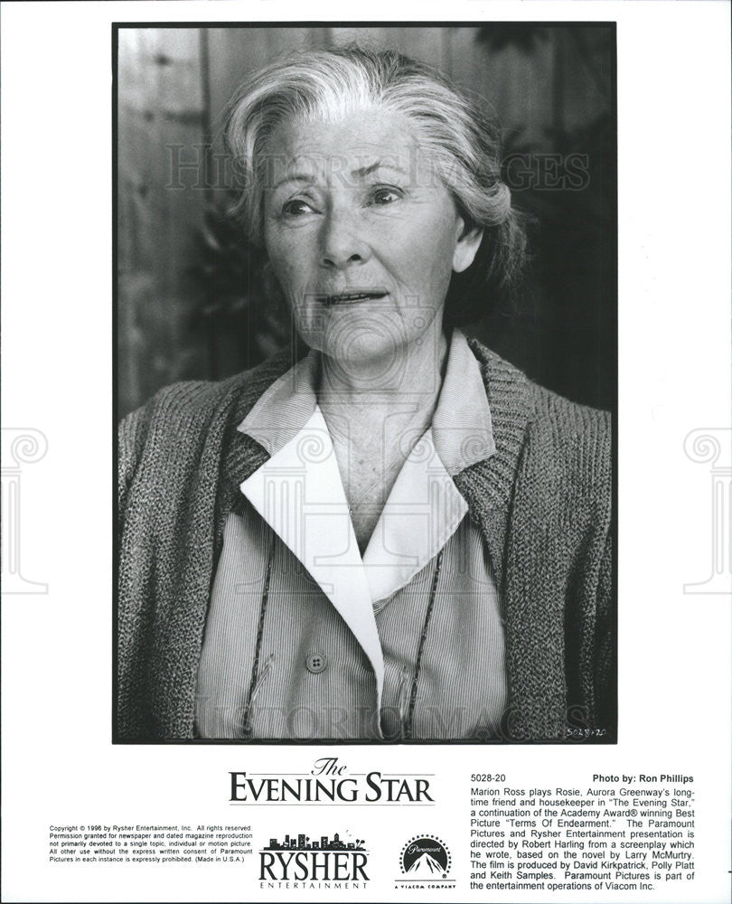 1996 Press Photo Marion Ross Actress Drama Comedy Film Evening Star Movie - Historic Images