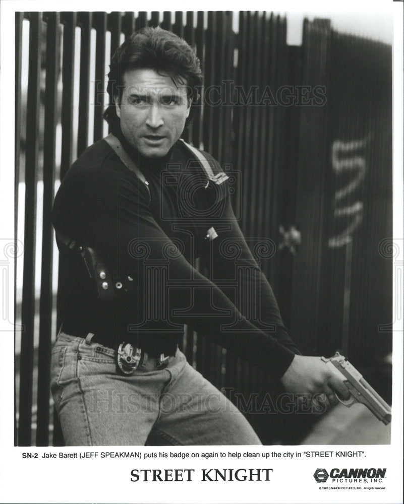 1993 Press Photo Jeff Speakman in &quot;Street Knight&quot; - Historic Images