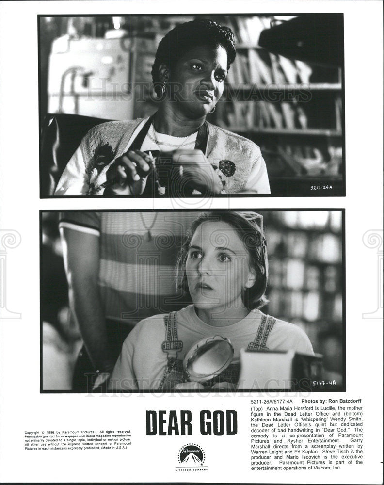 1996 Press Photo Anna Maria Horsford Kathleen Marshall Actresses Dear God - Historic Images