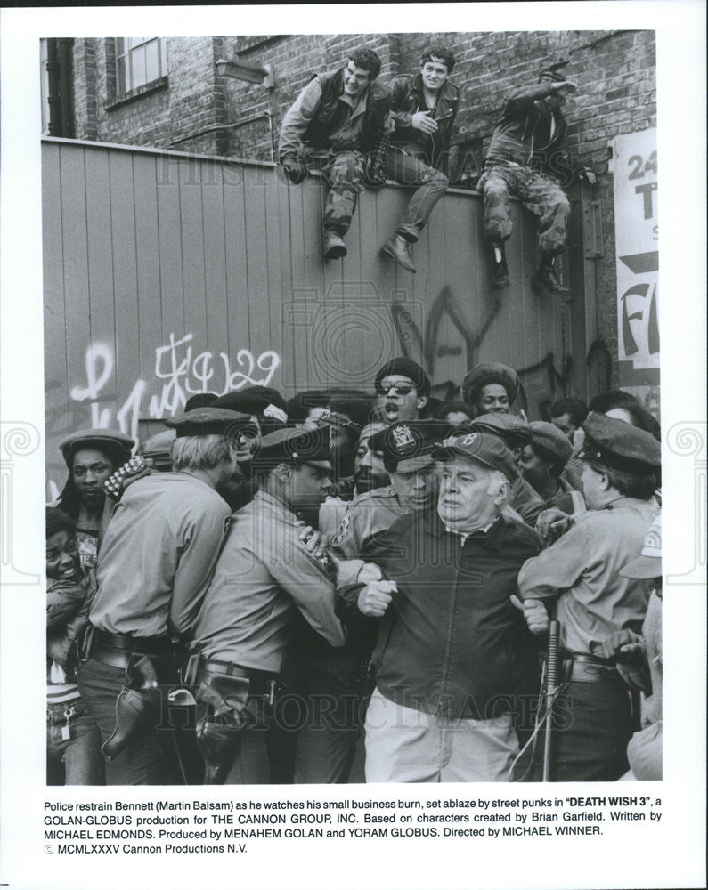 1985 Press Photo Martin Balsam Actor Death Wish 3 Action Film Movie - Historic Images