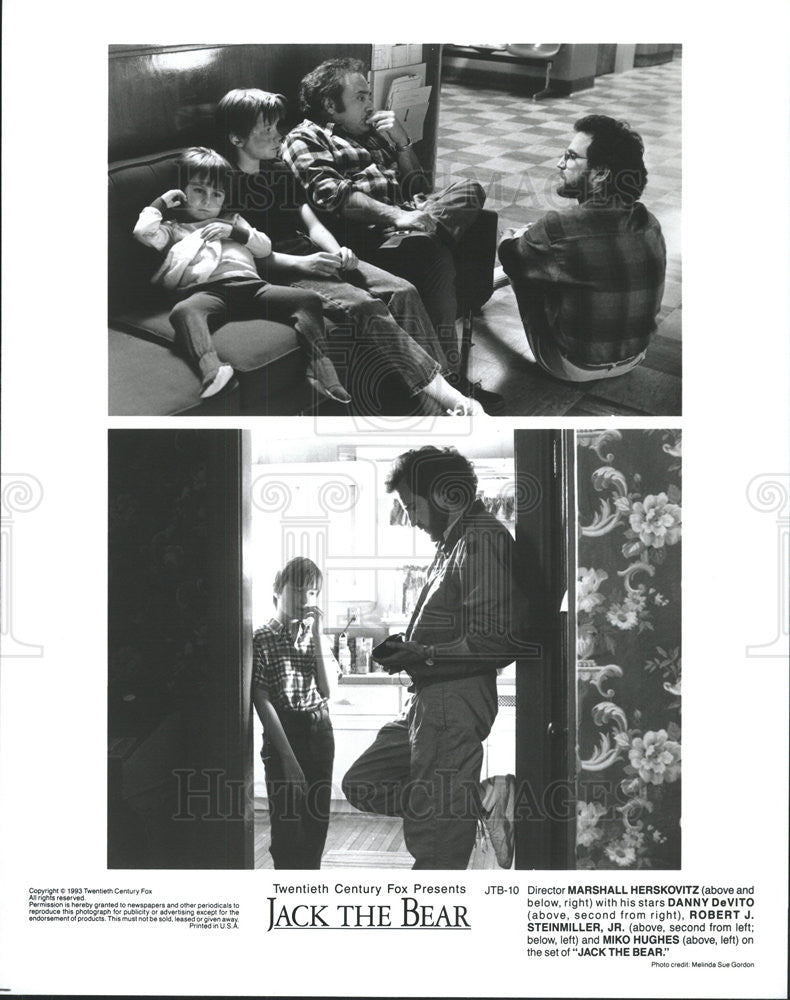 1993 Press Photo Marshall Herskovitz Director Danny DeVito Robert Steinmiller - Historic Images