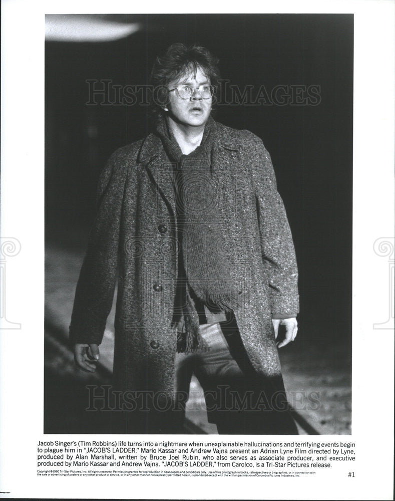 1990 Press Photo Tim Robbins in &quot;Jacob&#39;s Ladder&quot; - Historic Images