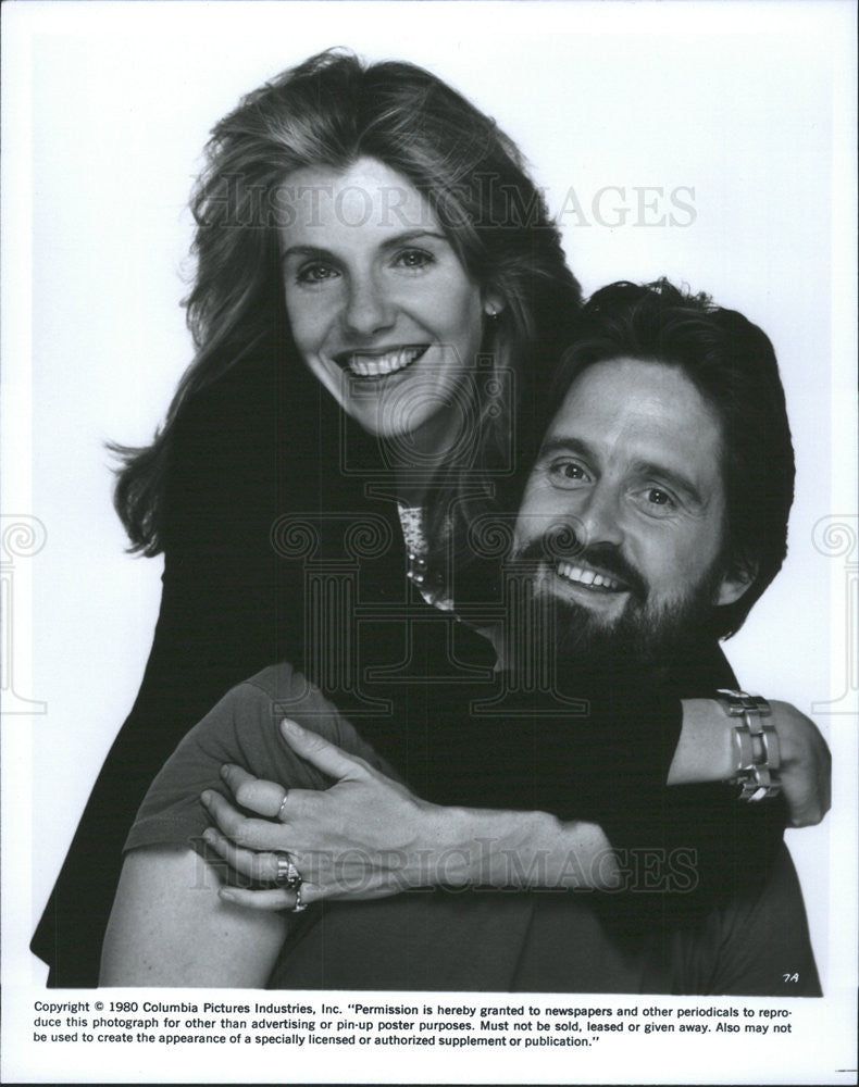 1980 Press Photo It&#39;s My Turn Film Jill Clayburn Michael Douglas Promotion Shot - Historic Images