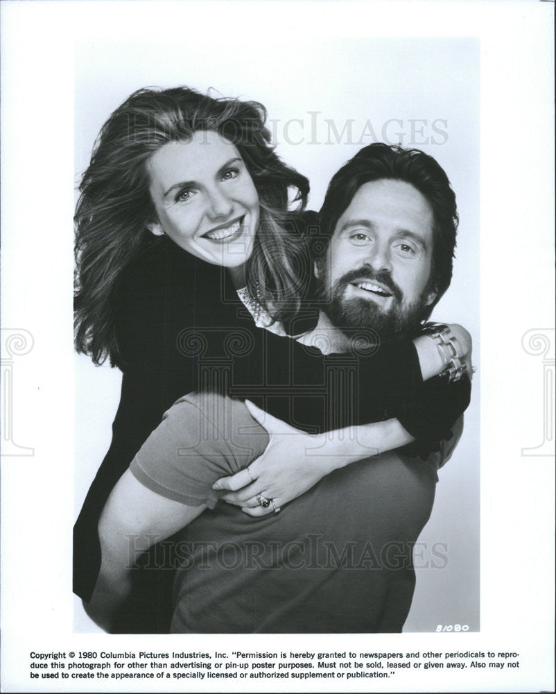 1980 Press Photo Michael Douglas Actor Jill Clayburgh Actress It&#39;s My Turn Film - Historic Images