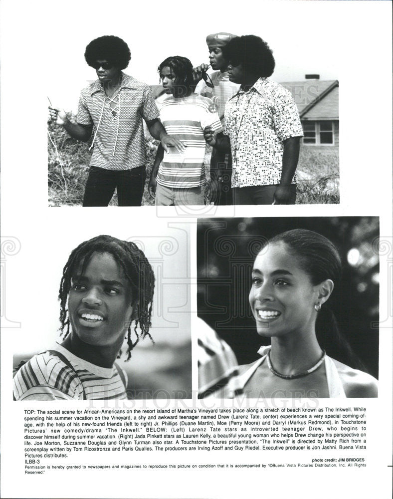 Press Photo Larenz Tate Duane Martin Perry Moore Markus Redmond Jada Pinkett - Historic Images