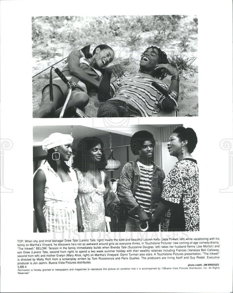 Press Photo Larenz Tate Jaka Pinkett Suzanne Douglas Joe Morton Vanessa Bell - Historic Images