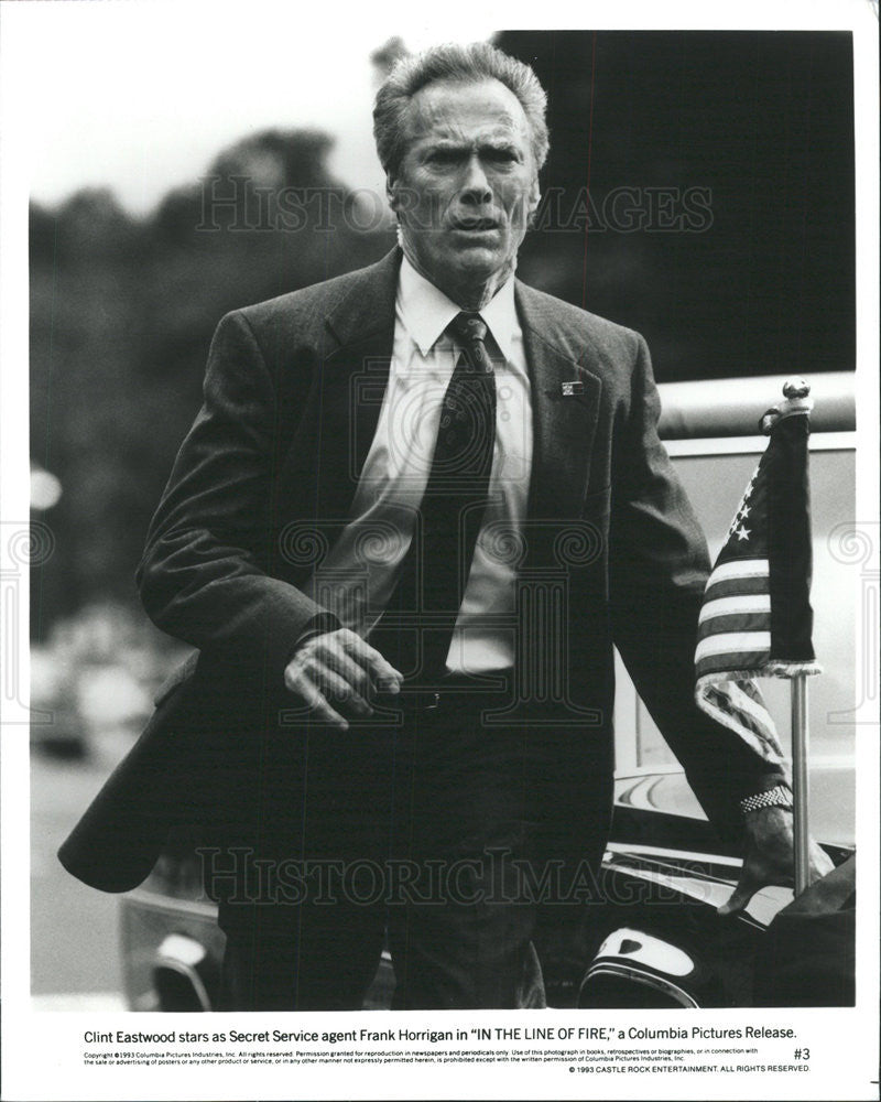 1993 Press Photo Clint Eastwood Actor In Line Fire - Historic Images