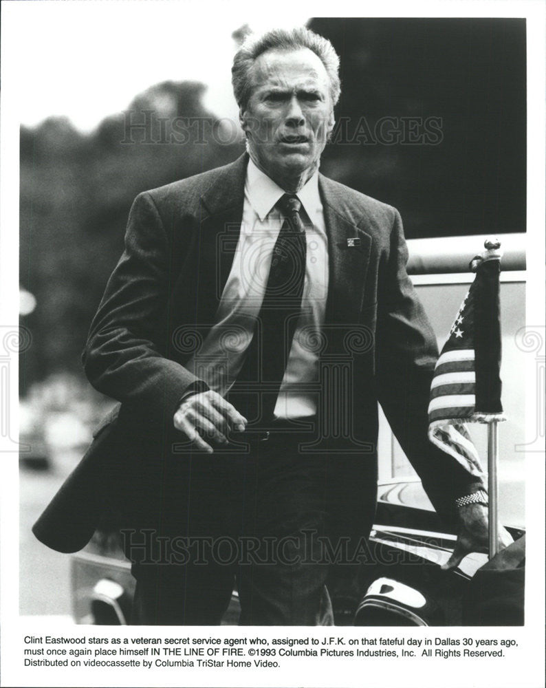 1993 Press Photo Clint Eastwood Actor In Line Fire - Historic Images