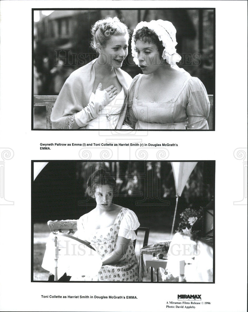 1996 Press Photo Gwyneth Paltrow Toni Collette Actresses Emma - Historic Images