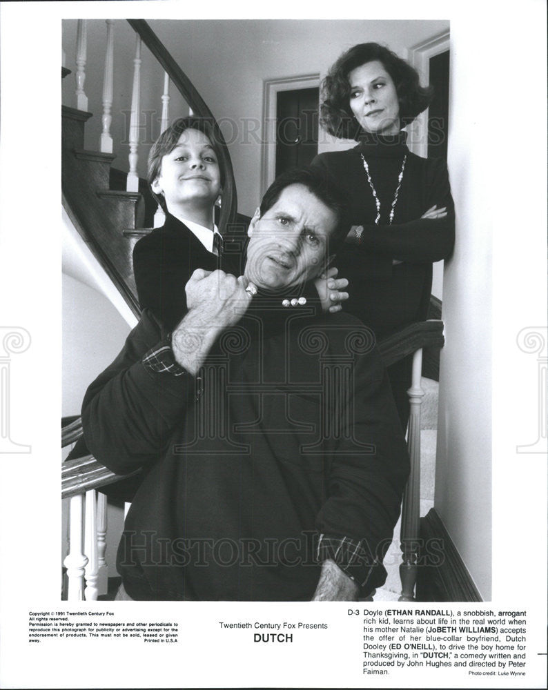 1991 Press Photo Ethan Randall JoBeth Williams Ed O&#39;Neill Actors Dutch - Historic Images