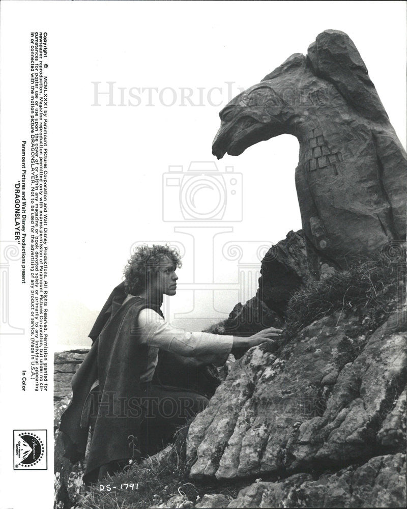 1981 Press Photo Peter MacNicol Actor Fantasy Adventure Movie Dragonslayer Film - Historic Images