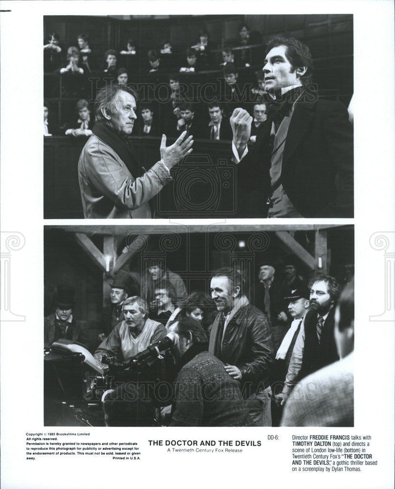 1985 Press Photo Scene From The Doctor And The Devils - Historic Images