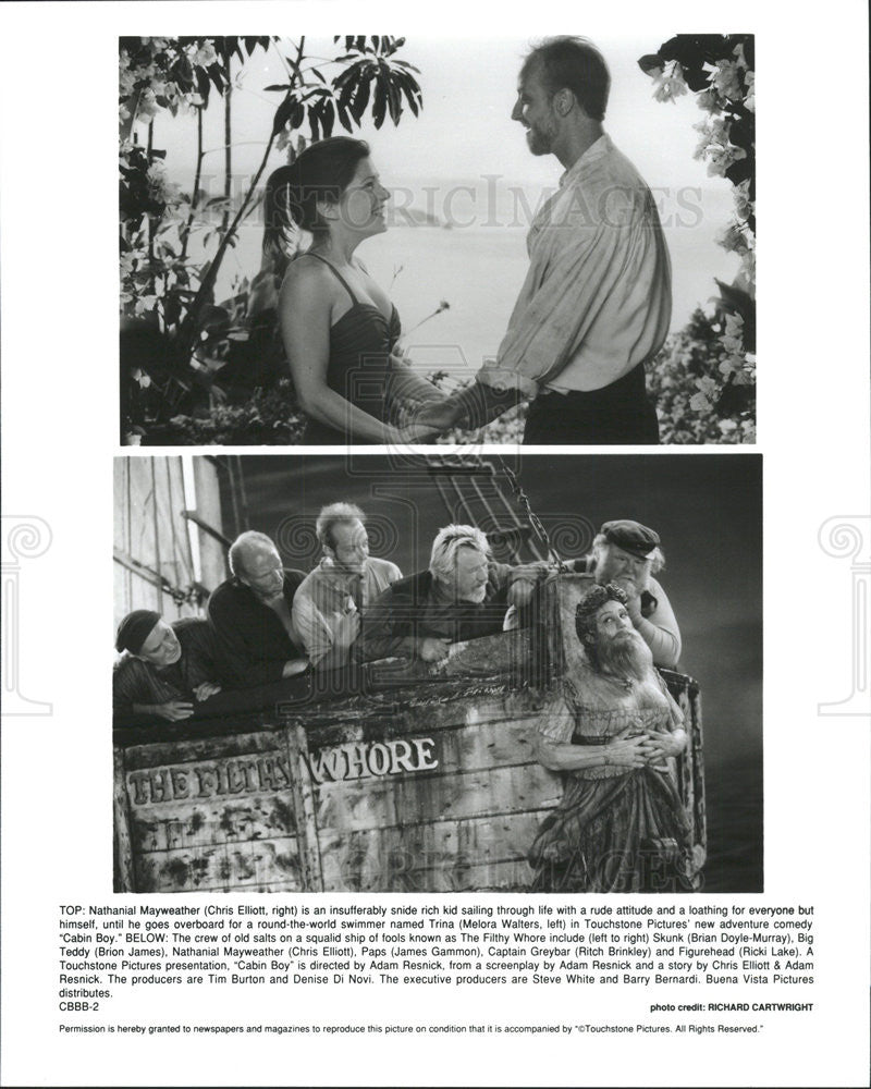 Press Photo Chris Elliott Melora Walters Brian Doyle-Murray Brion James Gammon - Historic Images