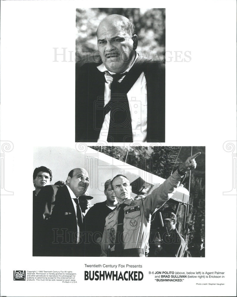 1995 Press Photo Jon Polito Brad Sullivan Actors Bushwhacked - Historic Images