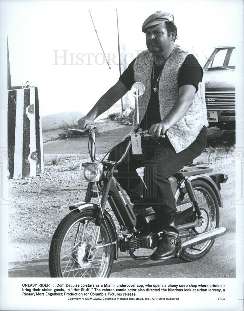 1979 Press Photo Dom DeLuise Actor Comedian Hot Stuff Comedy Film Movie - Historic Images