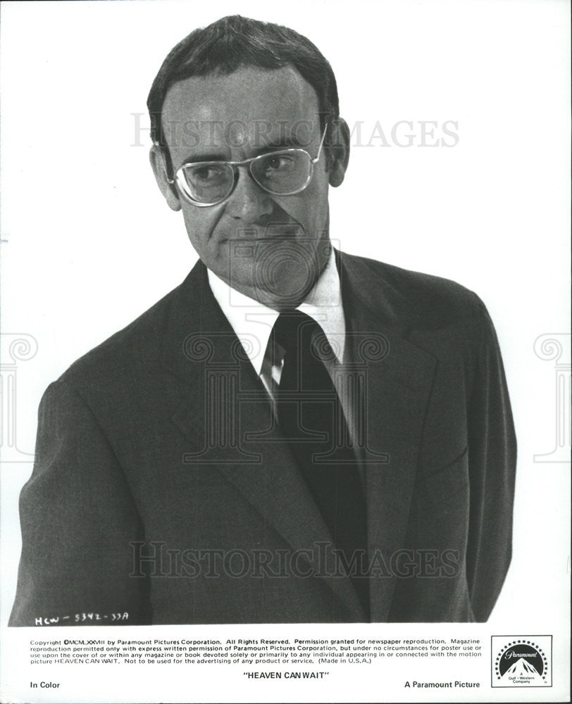 1978 Press Photo Buck Henry Heaven Can Wait - Historic Images