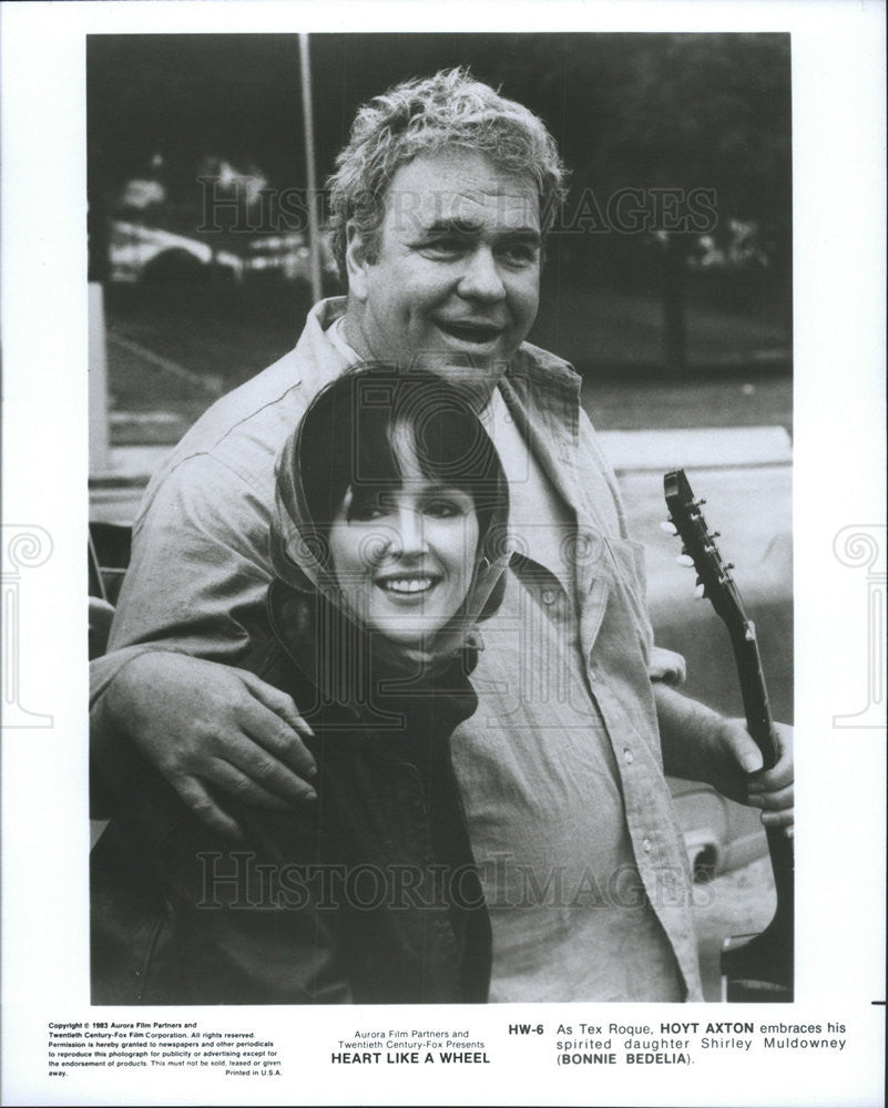 1983 Press Photo Hoyt Axton Bonnie Bedelia Heart Like A Wheel - Historic Images