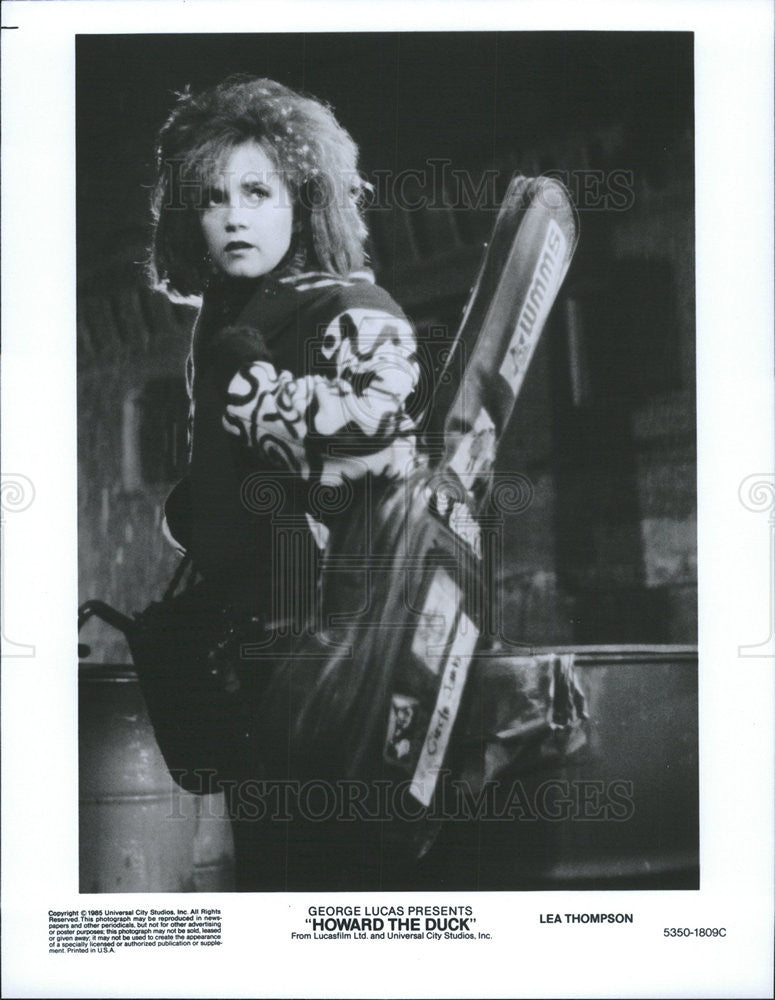 1985 Press Photo Lea Thompson Actress Howard Duck Film Movie Comedy - Historic Images