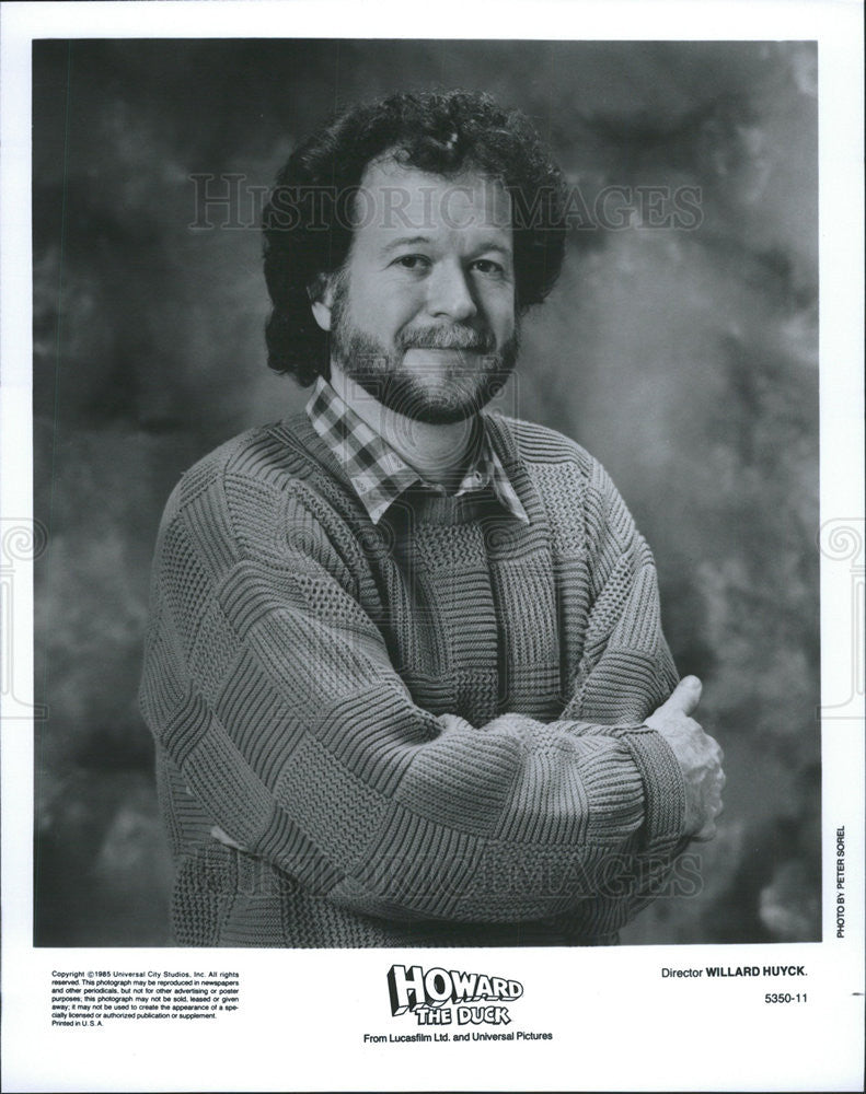 1985 Press Photo Willard Huyck Director Howard Duck Comedy Film Movie - Historic Images