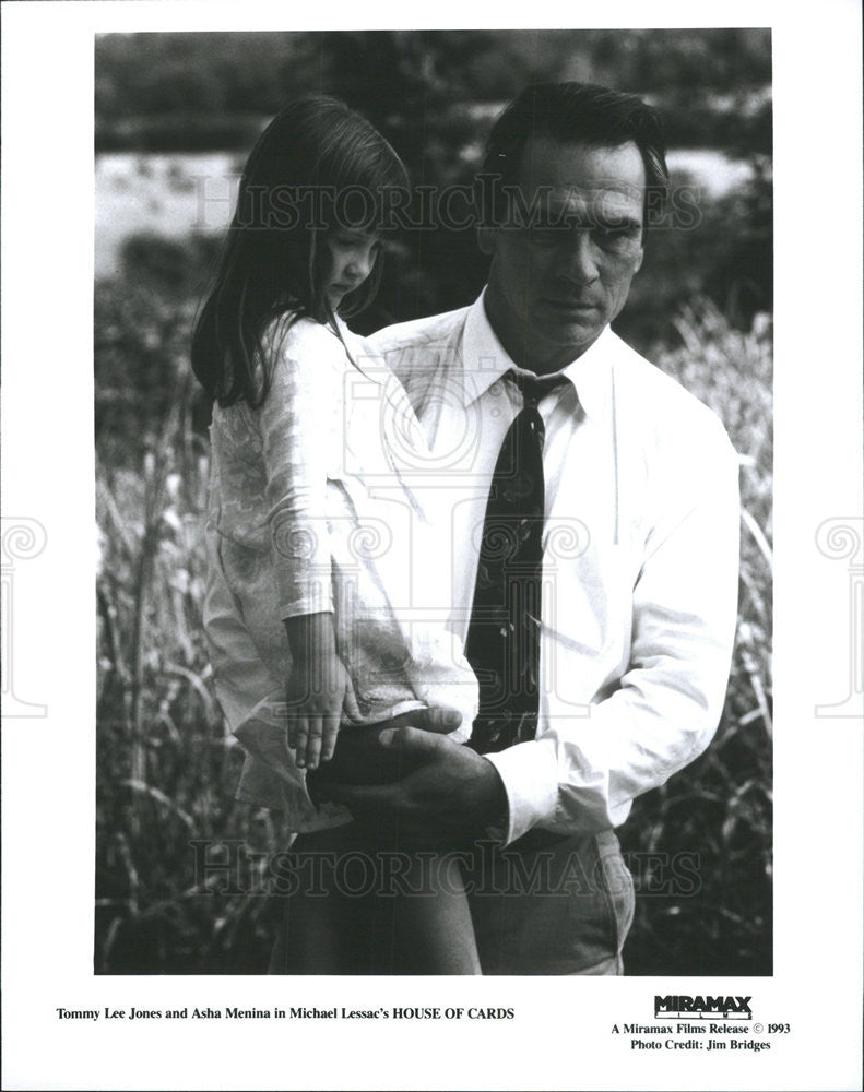 1993 Press Photo Tommy Lee Jones &amp; Asha Menina in &quot;House of Cards&quot; - Historic Images