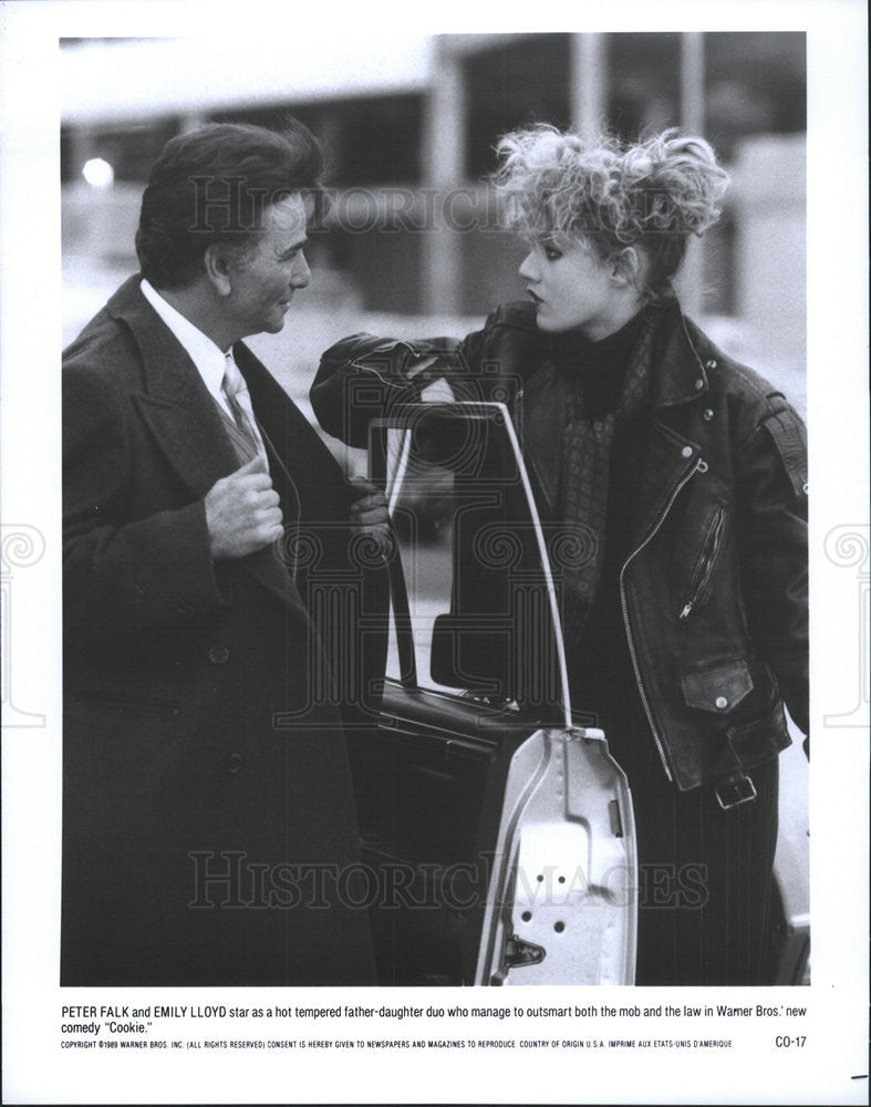 1989 Press Photo Cookie Peter Falk Emily Lloyd - Historic Images